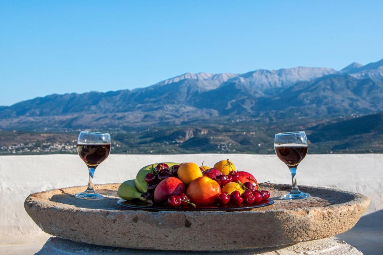 Bella-Maria At Aptera With Mountain And Sea View !! ハニア エクステリア 写真