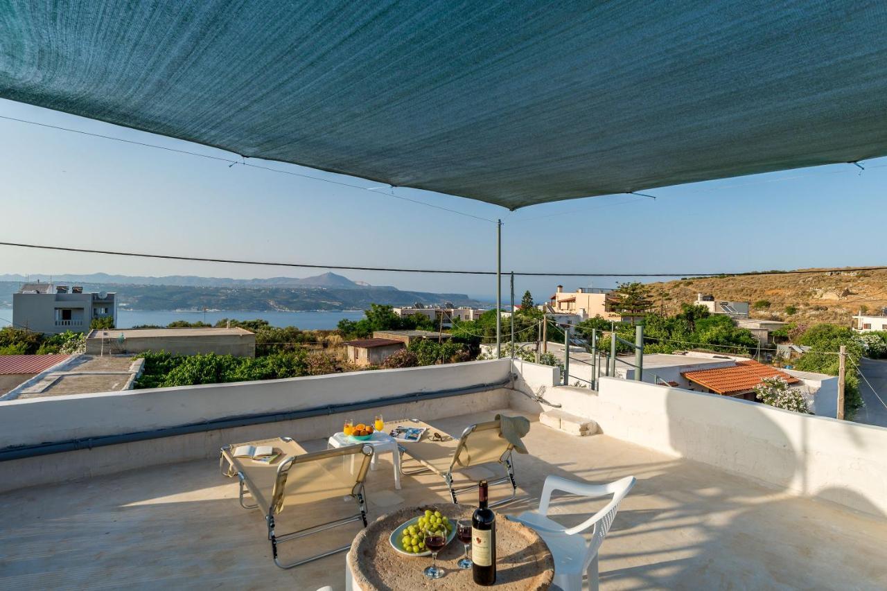 Bella-Maria At Aptera With Mountain And Sea View !! ハニア エクステリア 写真